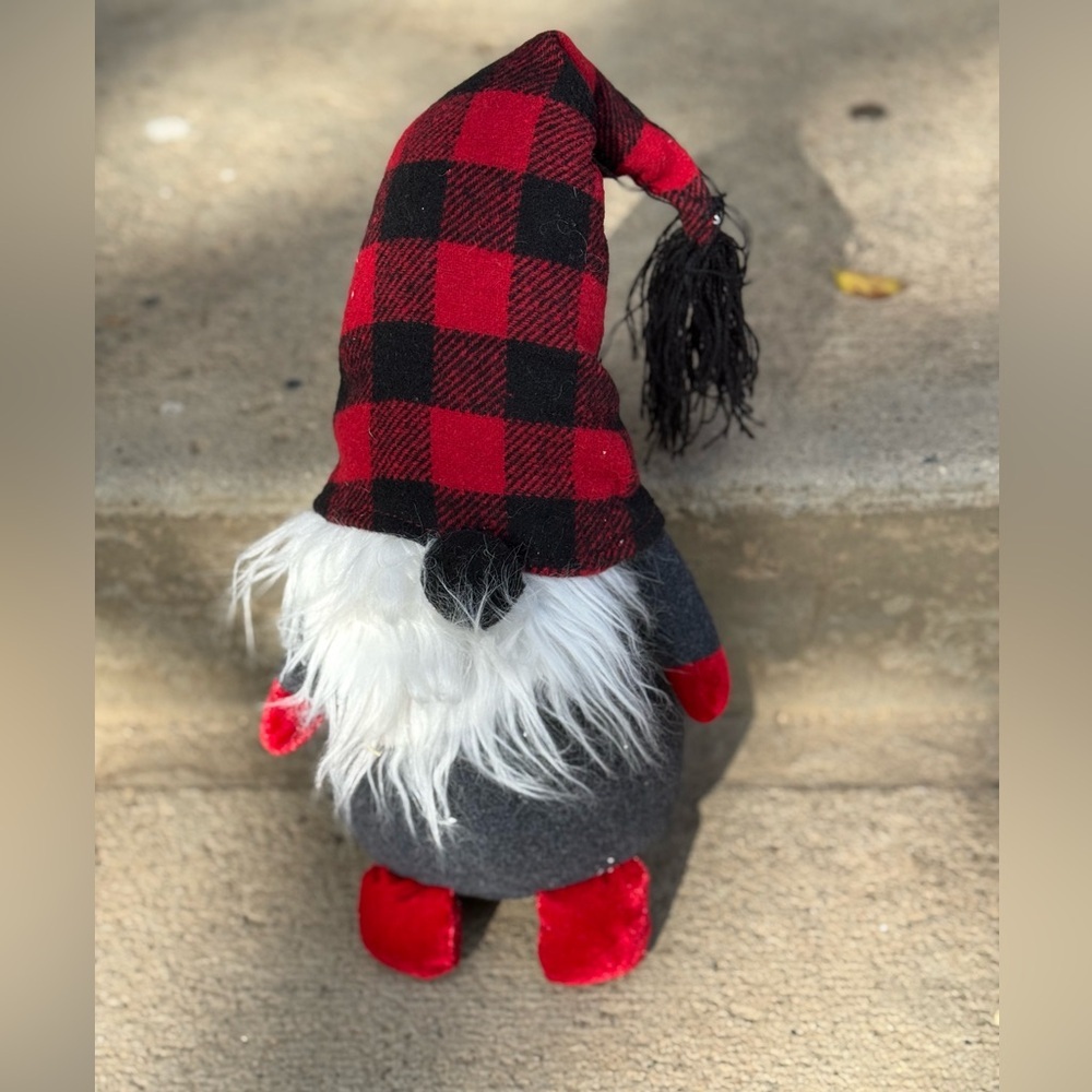 Pottery‎ Barn Gnome Plush Rustic Christmas Buffalo Plaid Farmhouse CountryCore
